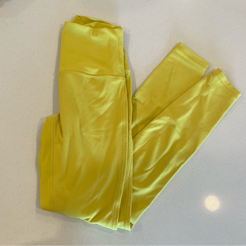 Lululemon align legging neon yellow 4
